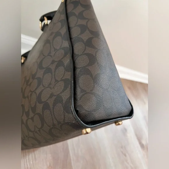 Coach Avary Tote In Signature Canvas Handbag - Picture 9 of 15